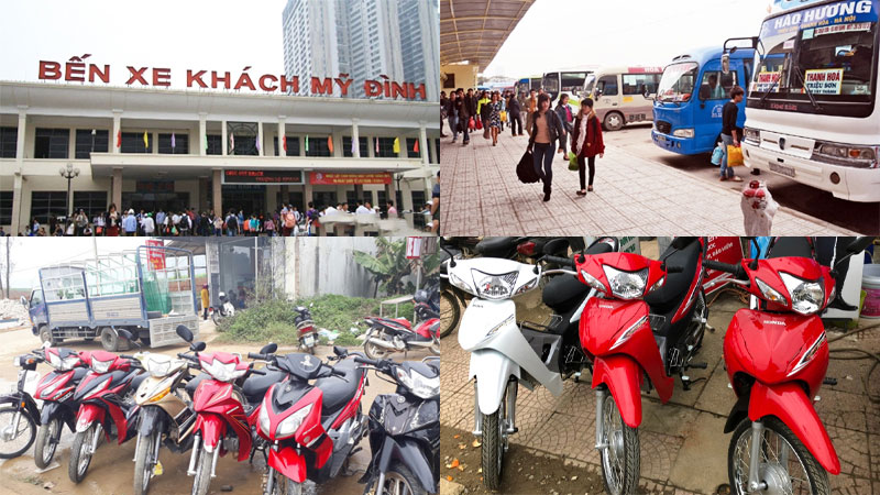 Đến Tà Xùa bạn có thể thuê xe máy để đi tham quan