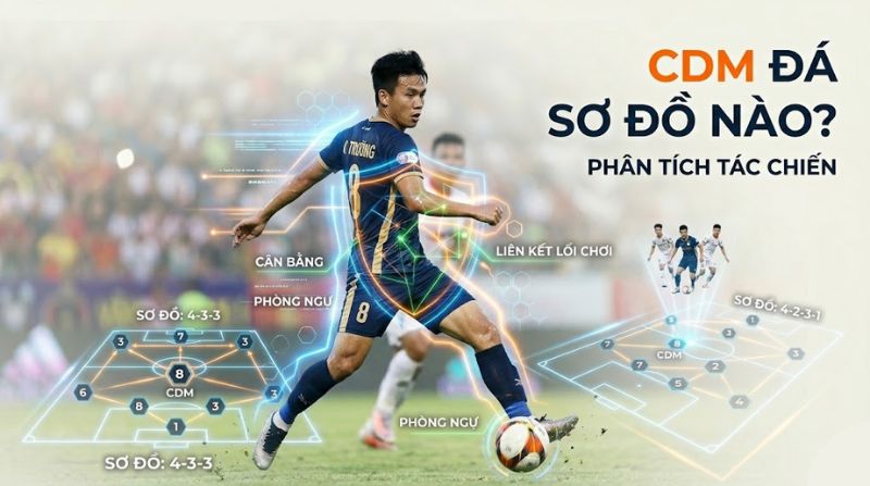 CDM (Tiền vệ phòng ngự trung tâm) trong bóng đá là gì?